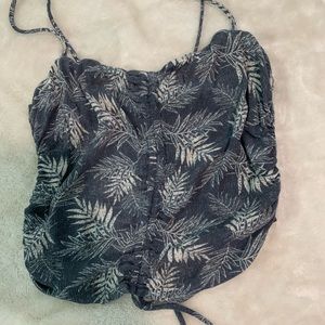 scrunch tie tank top